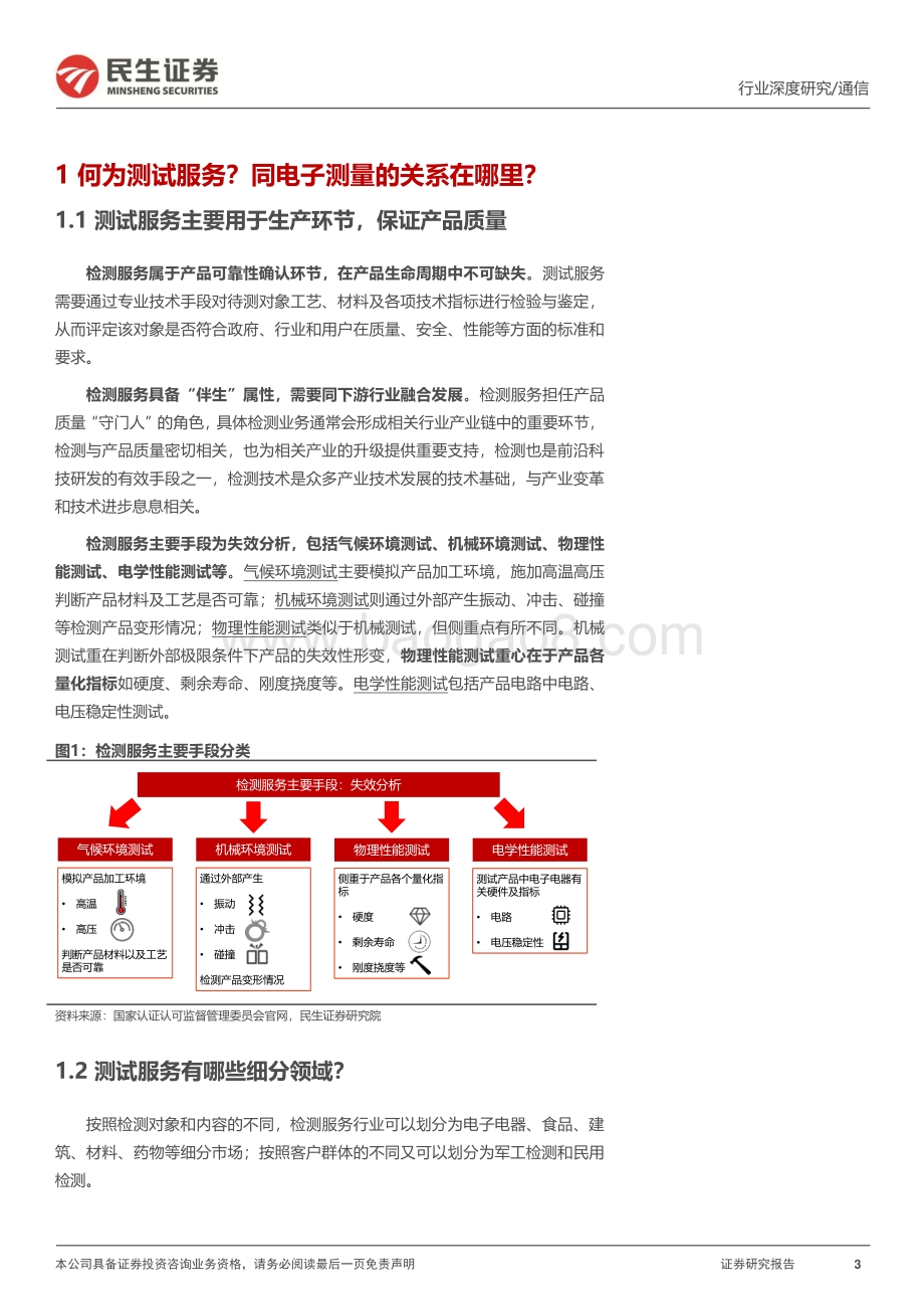 深度报告-20220810-民生证券-通信行业深度报告_检验检测行业具备哪些成长空间__28页_2mb.pdf_第3页
