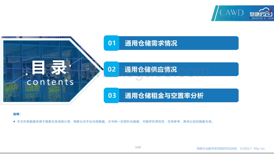 物联云仓：2022年第二季度中国通用仓储市场报告_20页_2mb.pdf_第2页