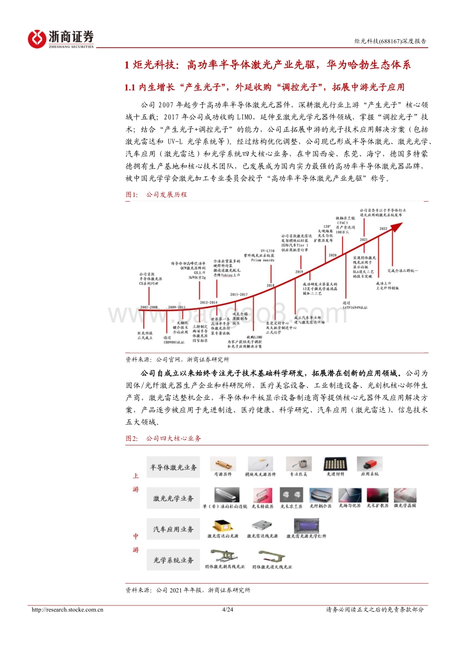 深度报告-20220822-浙商证券-炬光科技-688167.SH-炬光科技深度报告_华为哈勃生态成员_全球激光雷达光源模组先行者_24页_3mb.pdf_第4页