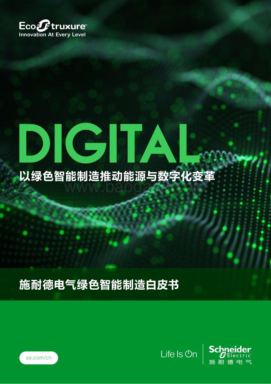 施耐德电气：绿色智能制造白皮书_45页_6mb.pdf_第1页