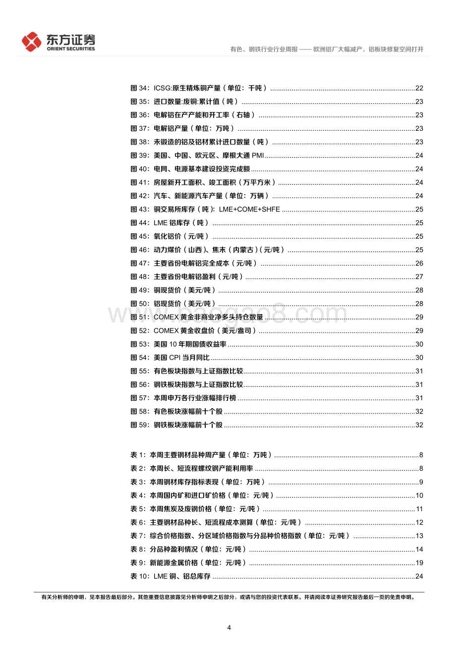 20220828-东方证券-有色钢铁行业周策略（2022年第34周）_欧洲铝厂大幅减产_铝板块修复空间打开_34页_1mb.pdf_第4页