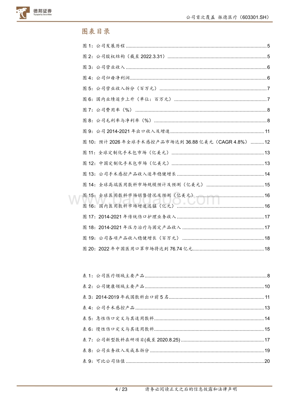 深度报告-20220811-德邦证券-振德医疗-603301.SH-_医疗+健康_双轮驱动_产品+渠道_促进持续性增长_23页.pdf_第4页