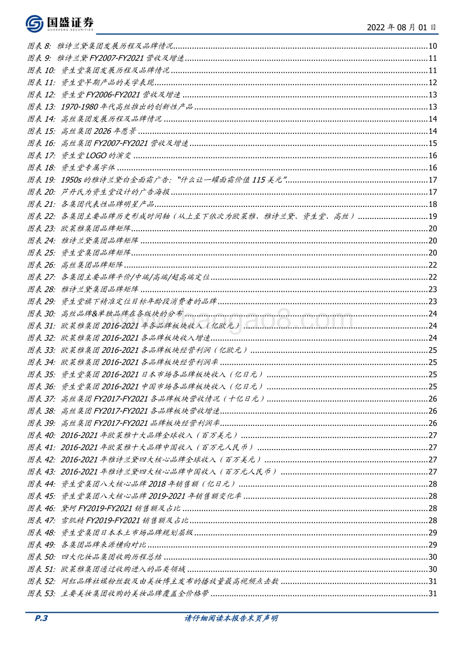 20220801-国盛证券-美容护理_以史为鉴_从海外巨头经验看美妆企业成长路径_60页_7mb.pdf_第3页