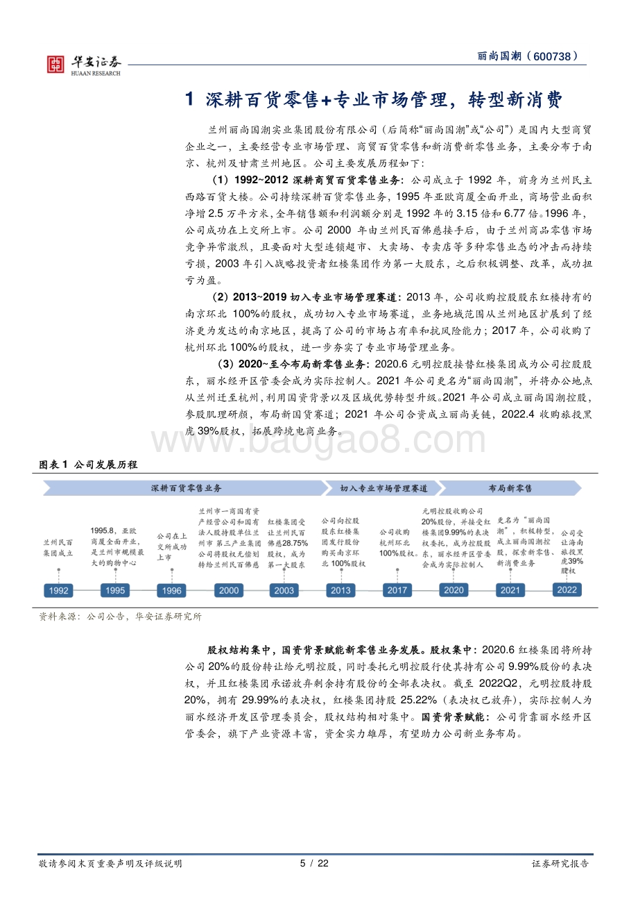 深度报告-20220807-华安证券-丽尚国潮-600738.SH-专业市场修复可期_新零售打造第二增长曲线_22页_2mb.pdf_第5页