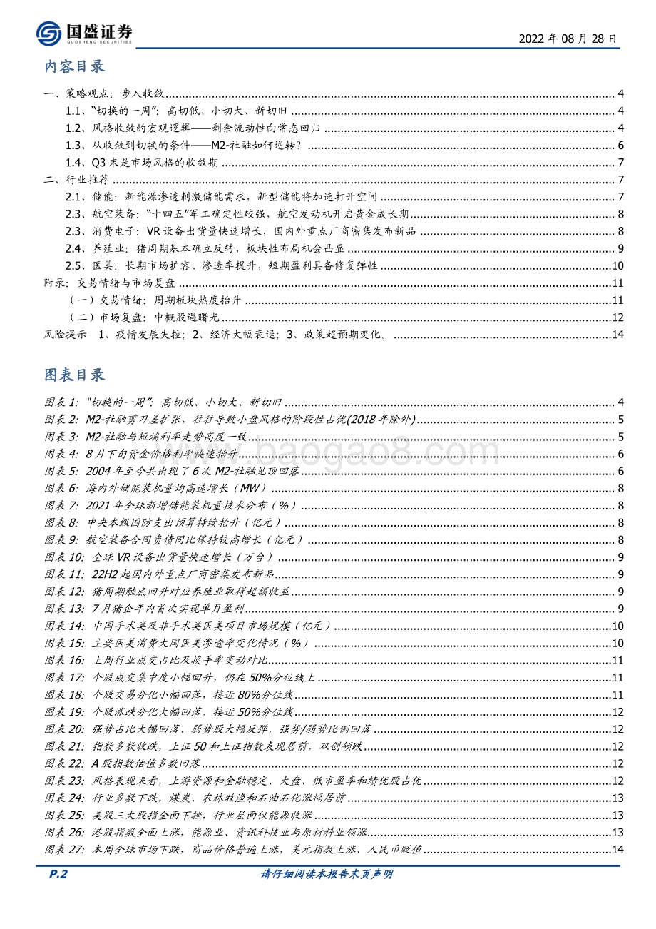 20220828-国盛证券-策略月报_步入收敛_15页_1mb.pdf_第2页