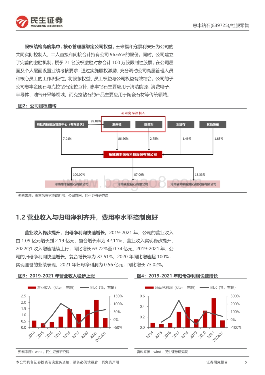 深度报告-20220804-民生证券-深度报告_国内金刚石微粉单项冠军_培育钻石或贡献增长新动能_35页_2mb.pdf_第5页