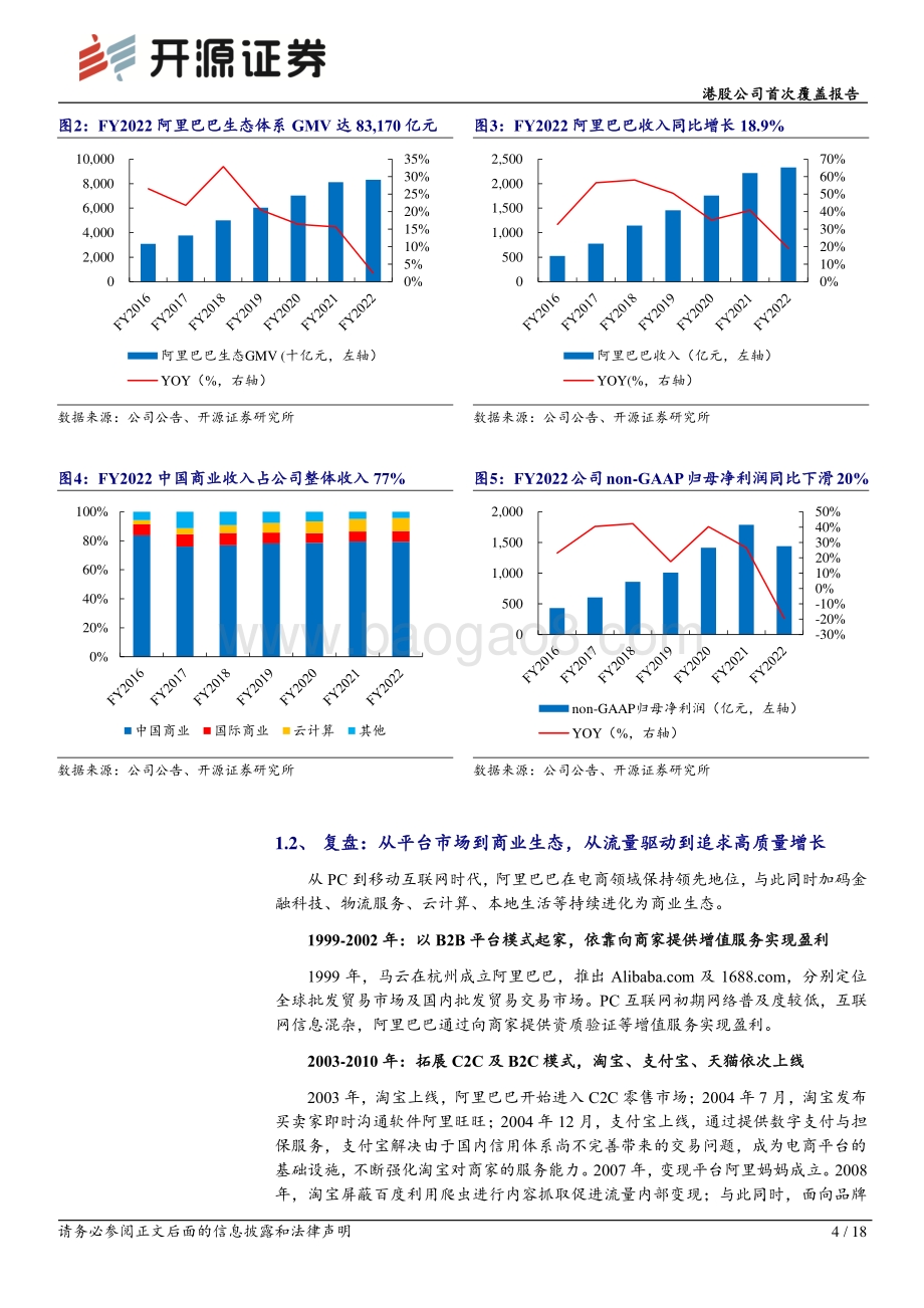 20220811-开源证券-阿里巴巴-SW-09988.HK-港股公司首次覆盖报告_从流量驱动迈向高质量增长_18页_2mb.pdf_第4页
