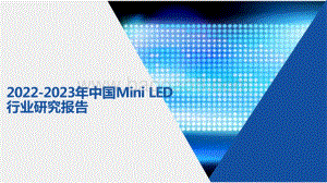 2022-2023年中国Mini LED行业研究报告.pdf
