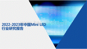 2022-2023年中国Mini LED行业研究报告.pptx