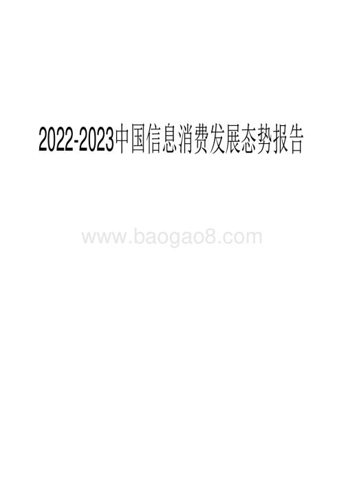 2022-2023中国信息消费发展态势报告.pdf