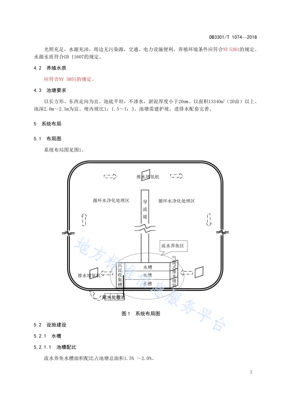 池塘内循环流水养殖技术规范DB3301／T 1074—2018.pdf_第4页
