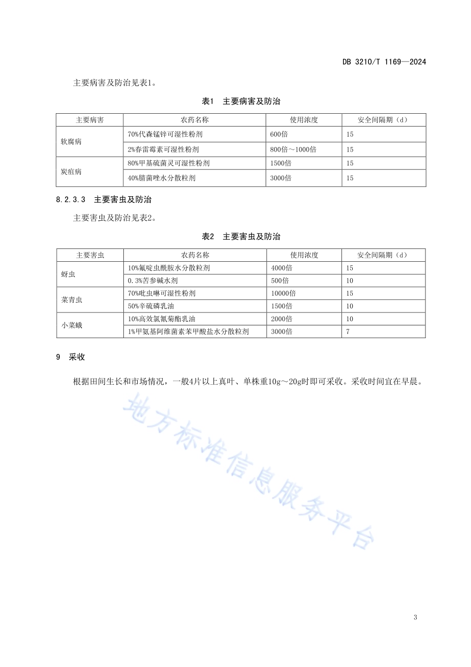 夏季直播青菜栽培技术规程DB3210／T 1169-2024.pdf_第5页