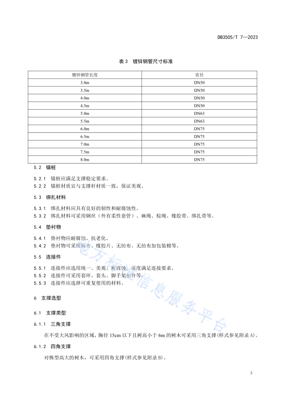 城市园林树木支撑技术规程DB3505／T 7—2023.pdf_第5页