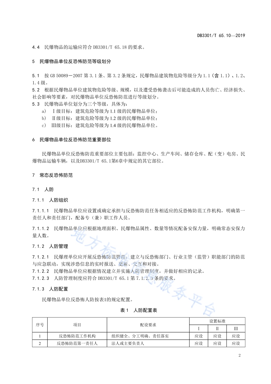 反恐怖防范系统管理规范第10部分：民爆物品DB3301／T 65.10-2019.pdf_第5页