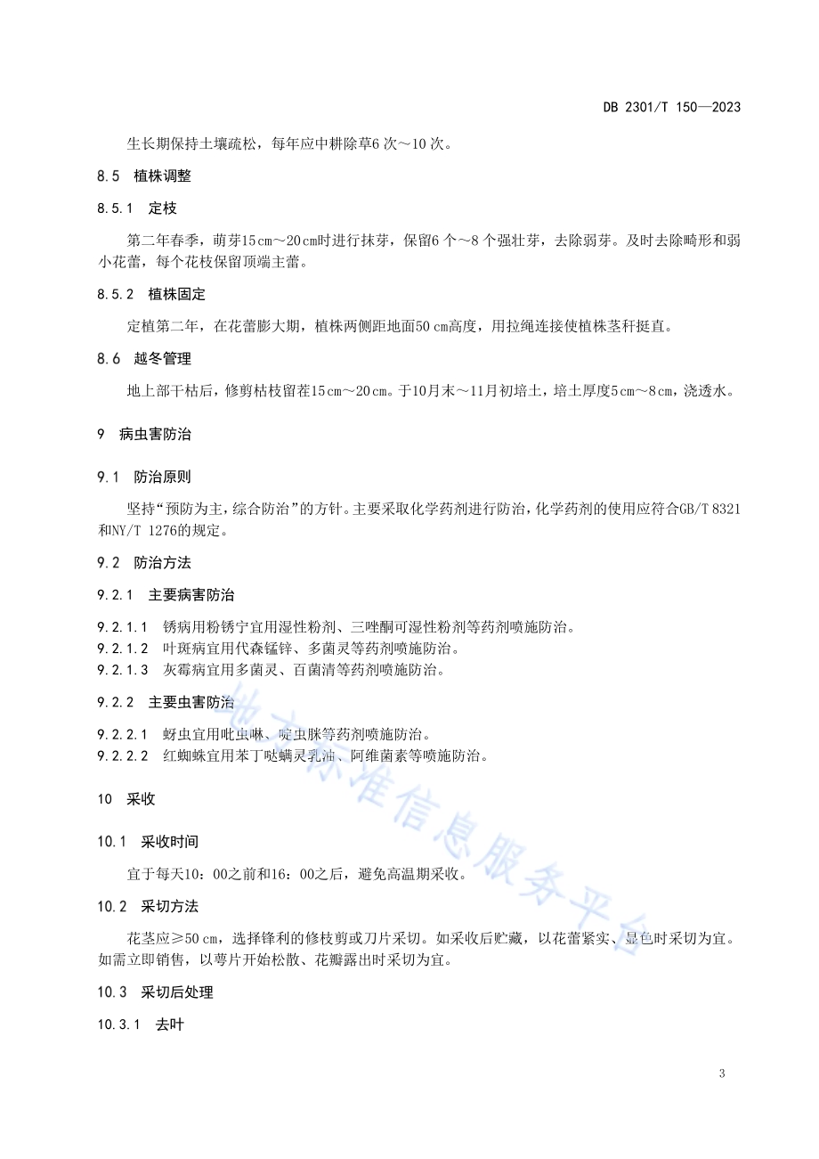 大棚芍药切花生产技术规程DB2301／T 150-2023.pdf_第5页