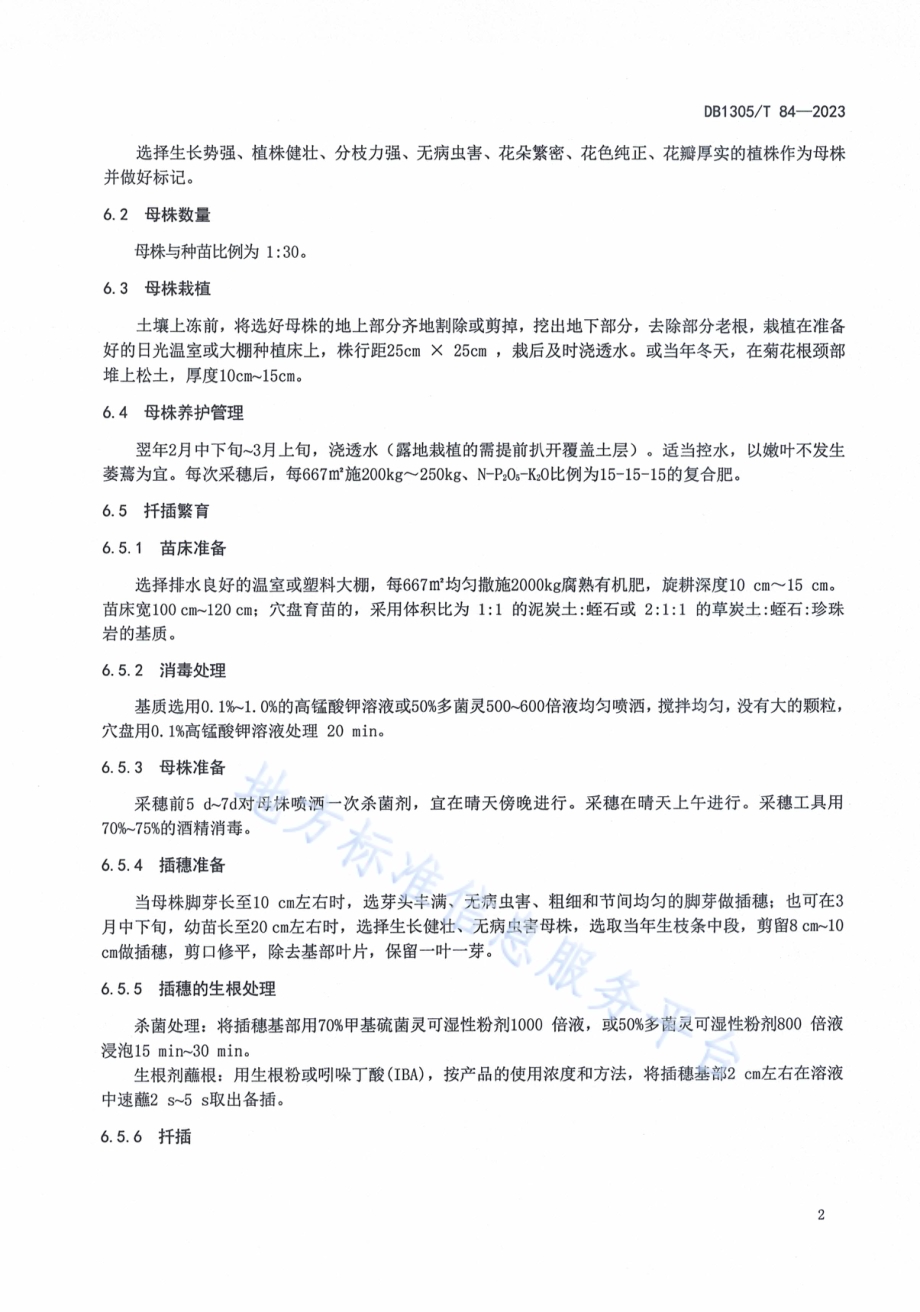 茶菊栽培技术规程DB1305／T 84-2023.pdf_第4页