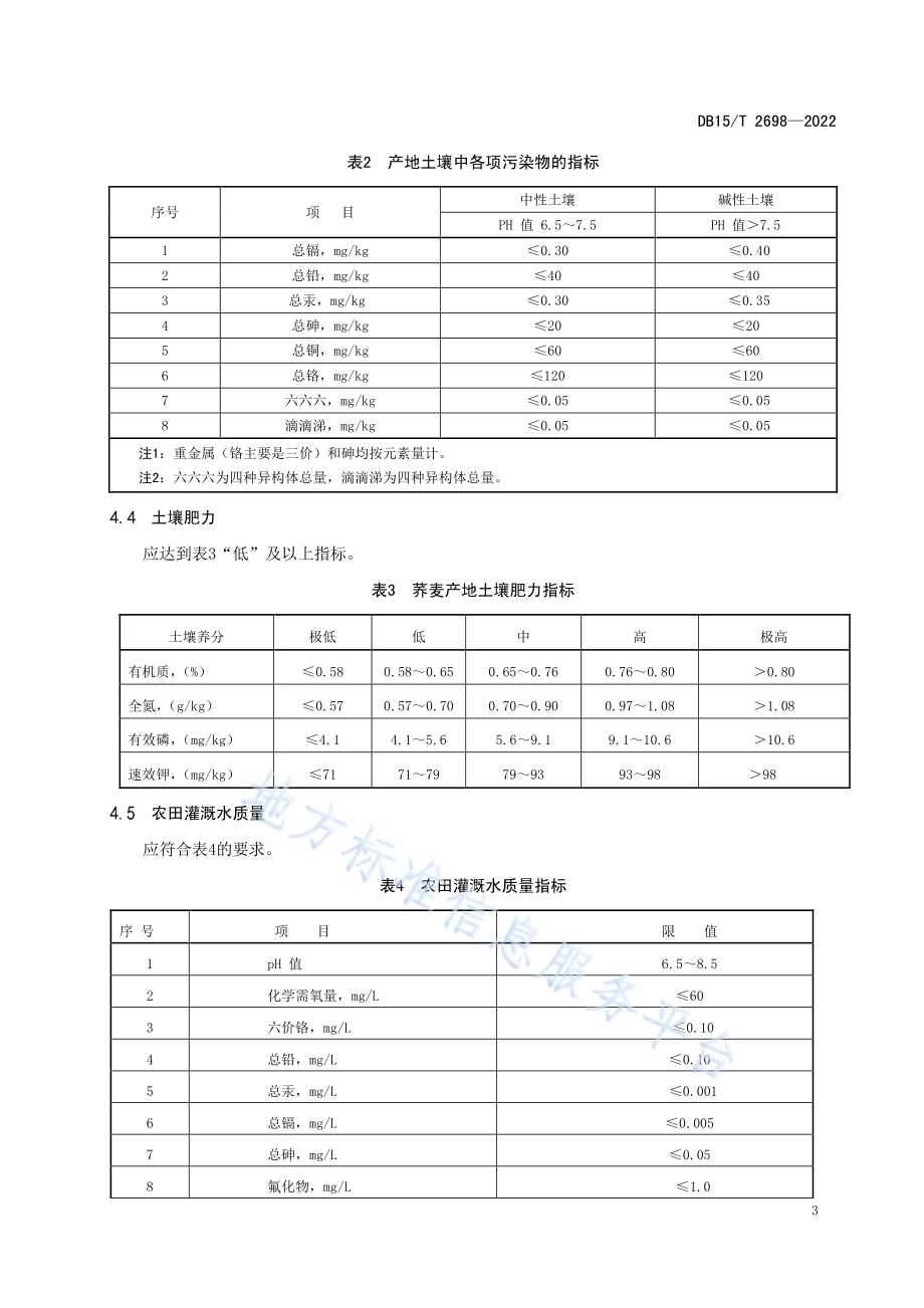库伦荞麦产地环境质量要求DB15／T 2698—2022.pdf_第5页
