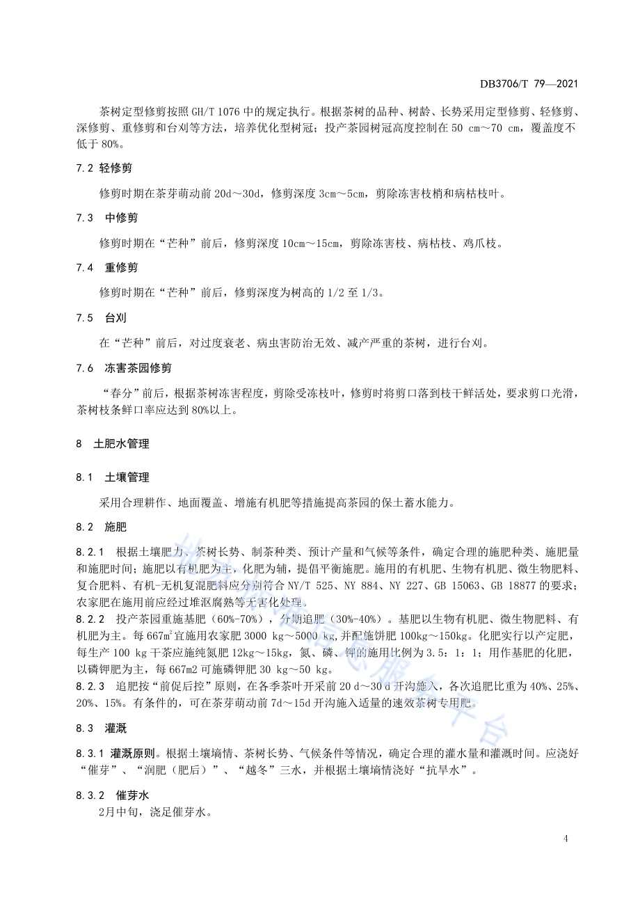 茶树栽培技术规程DB3706／T 79-2021.pdf_第5页