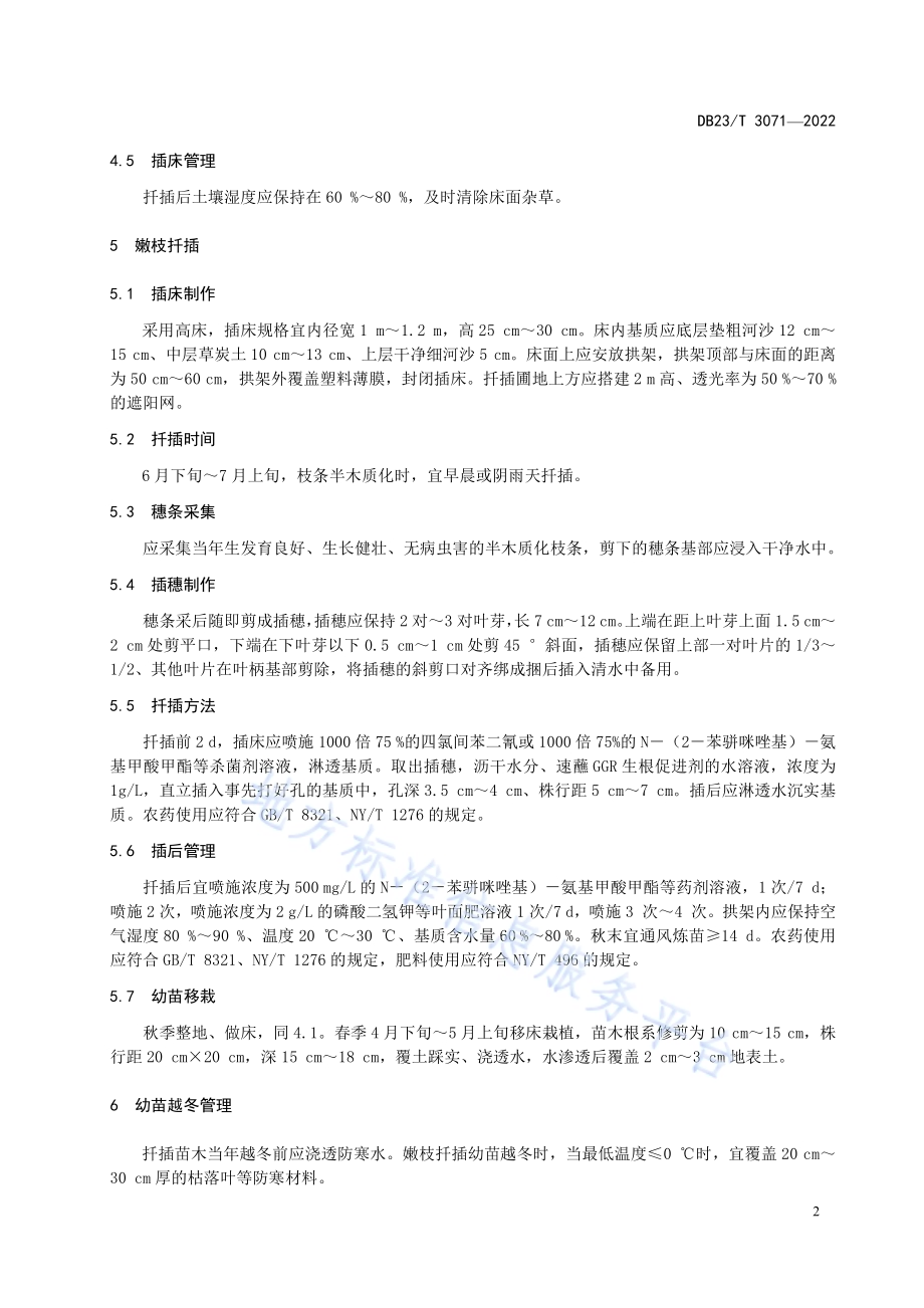 彩叶梾木扦插繁育技术规程DB23／T 3071—2022.pdf_第4页
