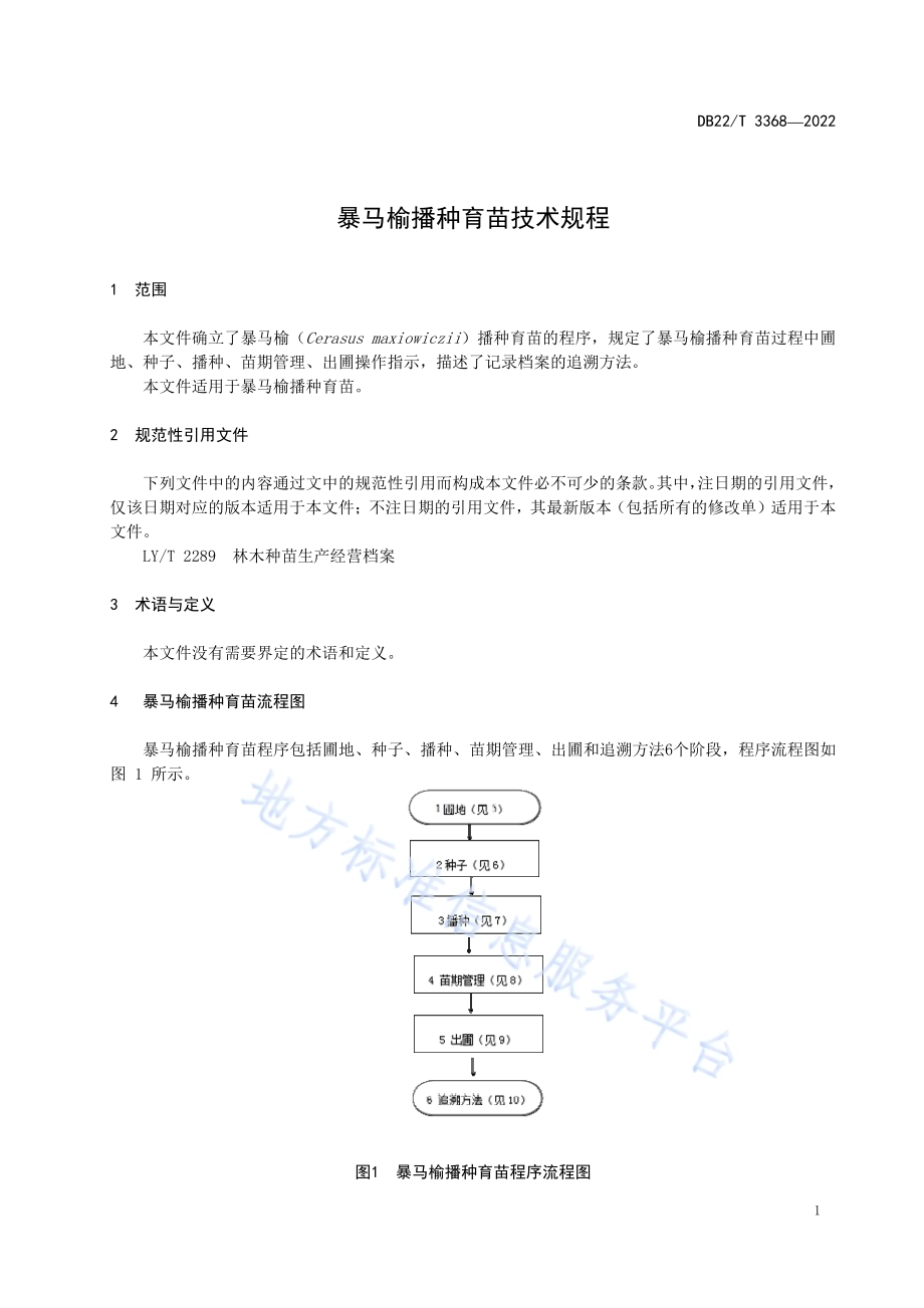暴马榆播种育苗技术规程DB22／T 3368-2022.pdf_第5页
