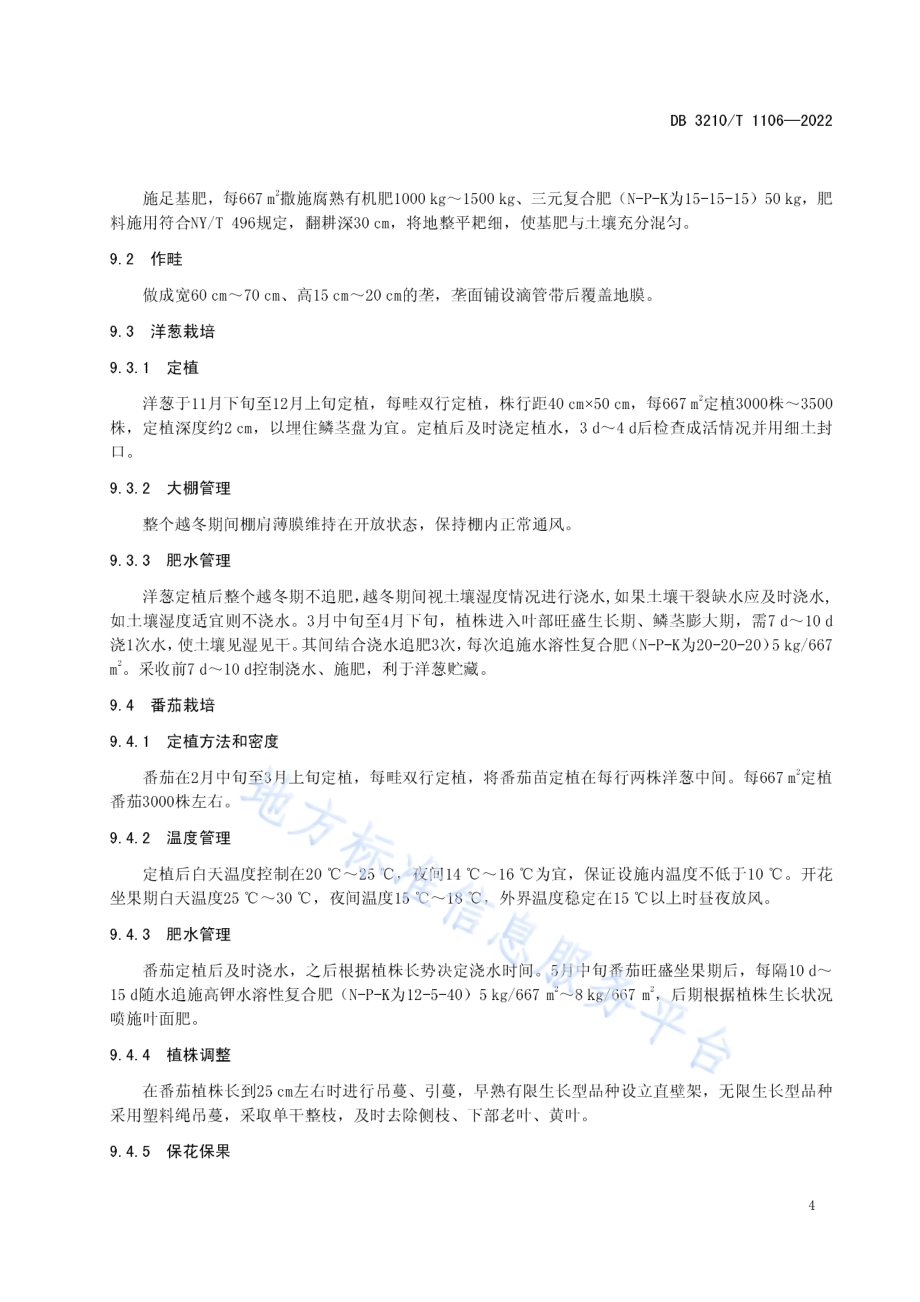 设施番茄-洋葱套种技术规程DB3210／T 1106-2022.pdf_第5页