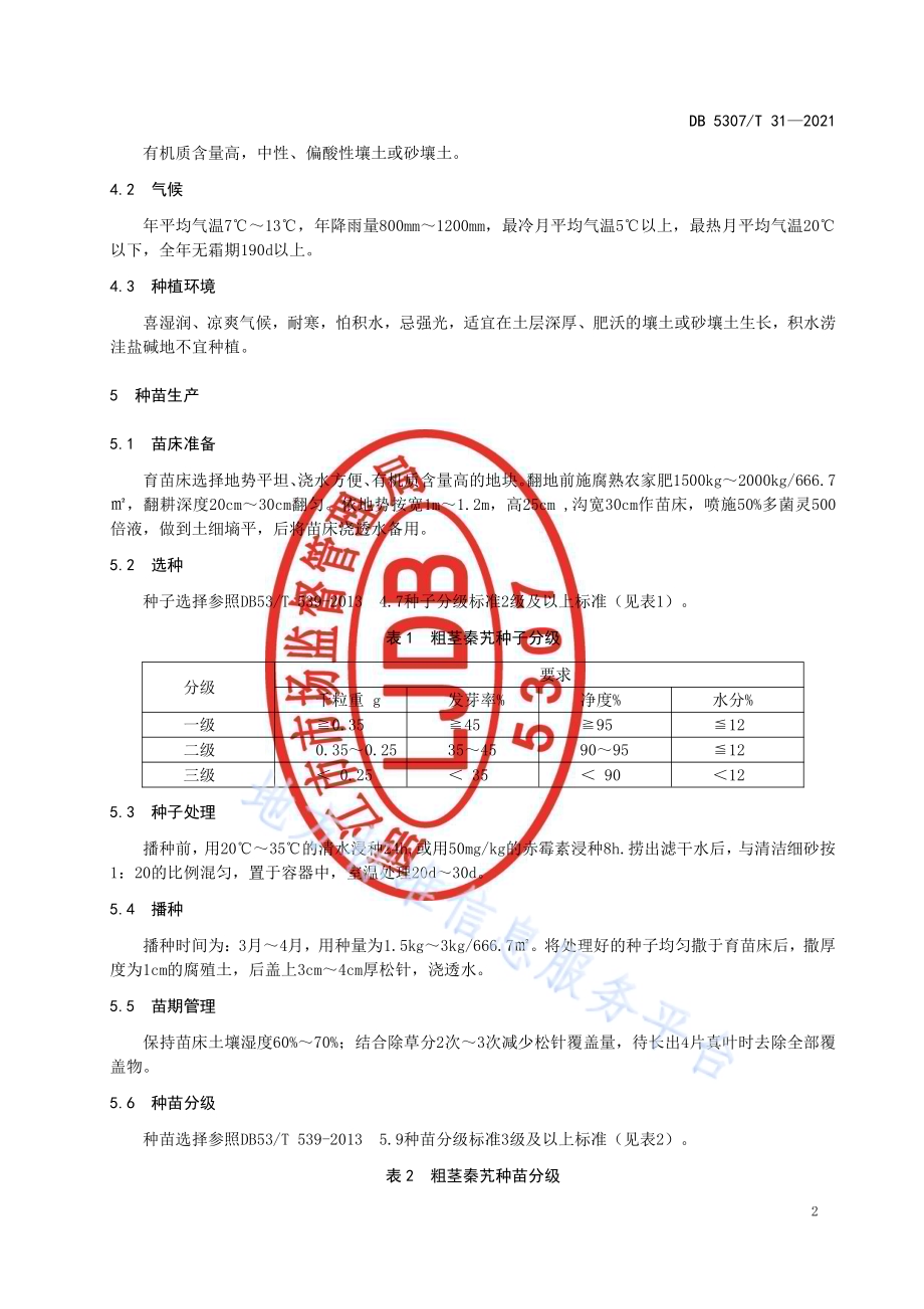 粗茎秦艽种植技术规程DB 5307／T 31-2021.pdf_第4页