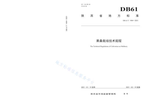 果桑栽培技术规程DB61／T 1404-2021.pdf