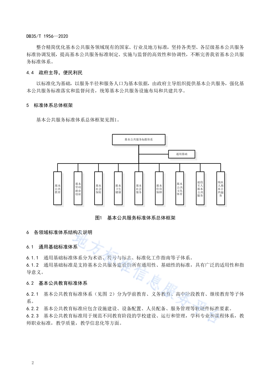 基本公共服务标准体系 总体框架DB35／T 1956-2020.pdf_第5页