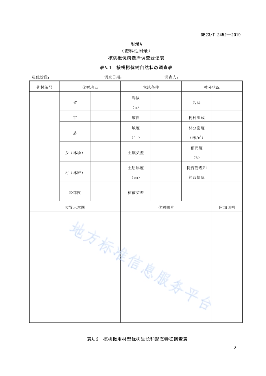 核桃楸优树选择技术规程DB23／T 2452—2019.pdf_第5页