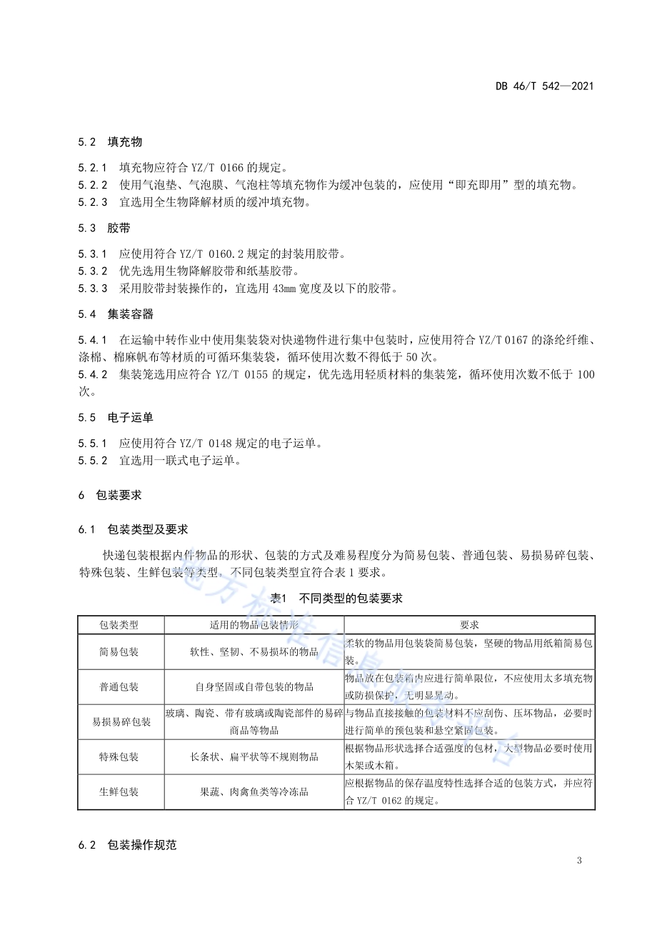 快递绿色包装通用要求DB46／T 542-2021.pdf_第5页