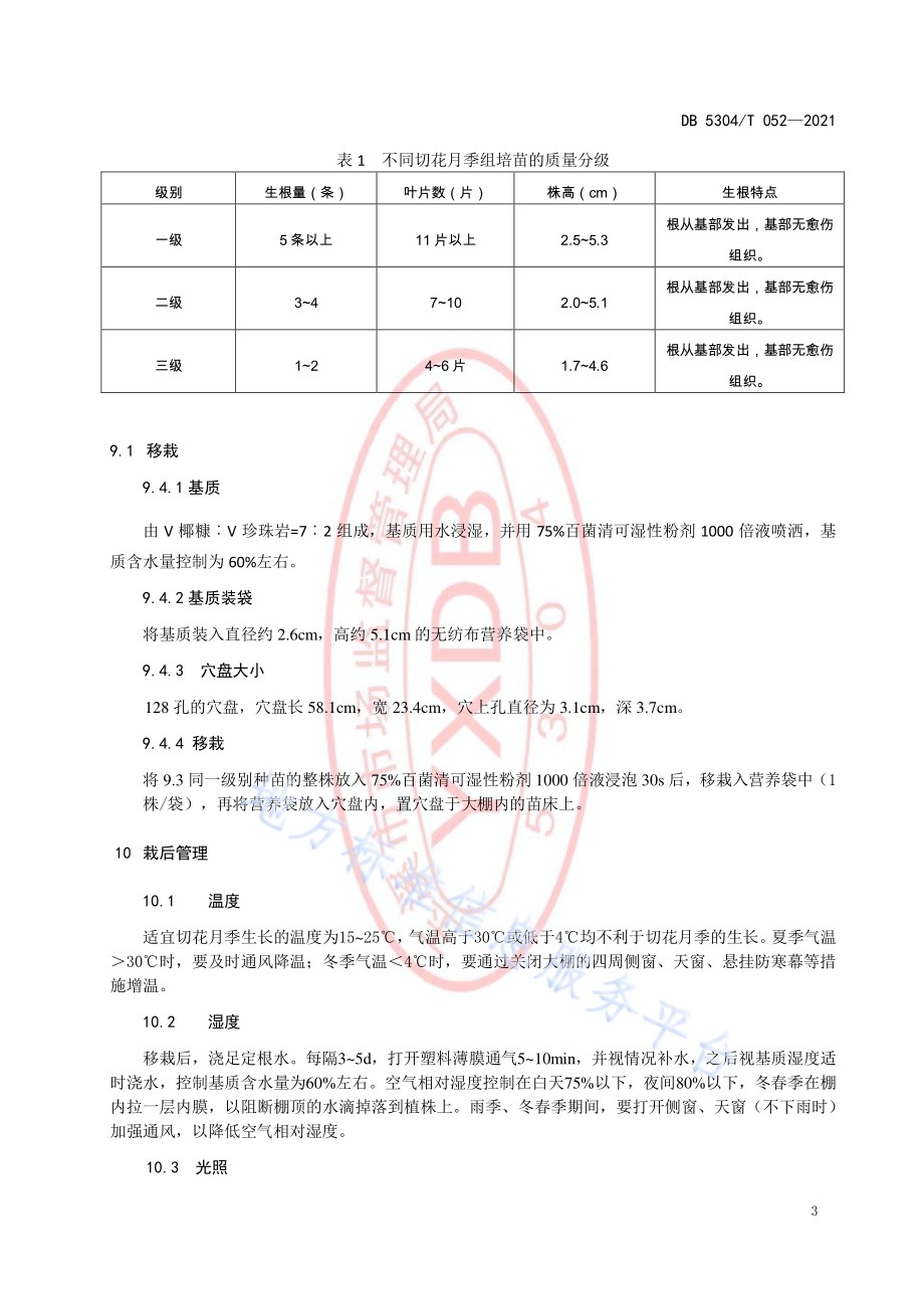 切花月季组培苗生产技术规程DB5304／T 052-2021.pdf_第5页