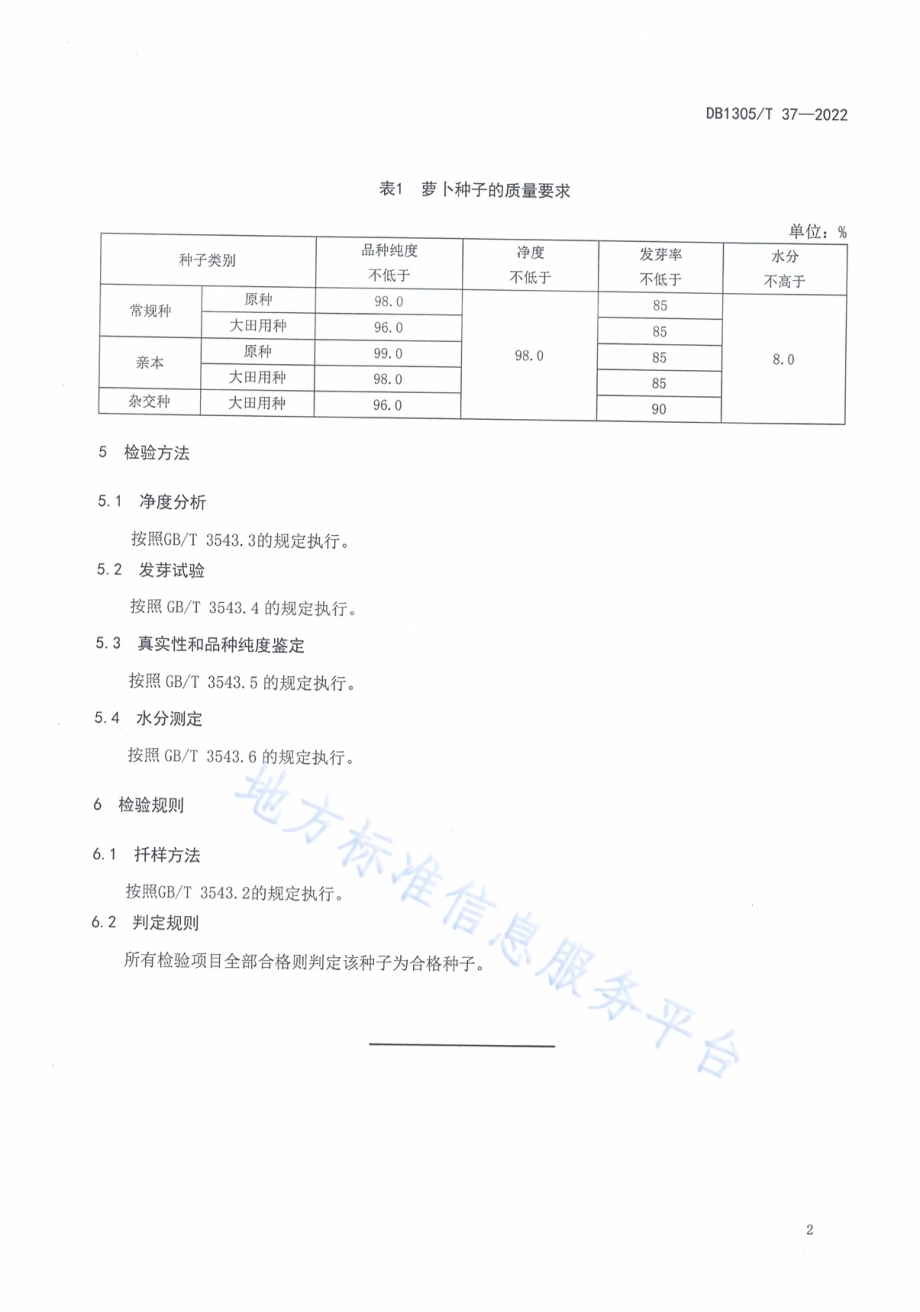 萝卜种子质量DB1305／T 37-2022.pdf_第4页