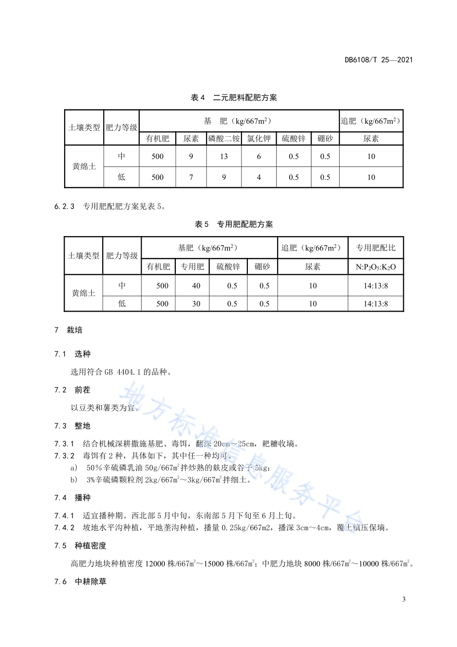 旱地谷子施肥技术规范DB6108／T 25—2021.pdf_第5页