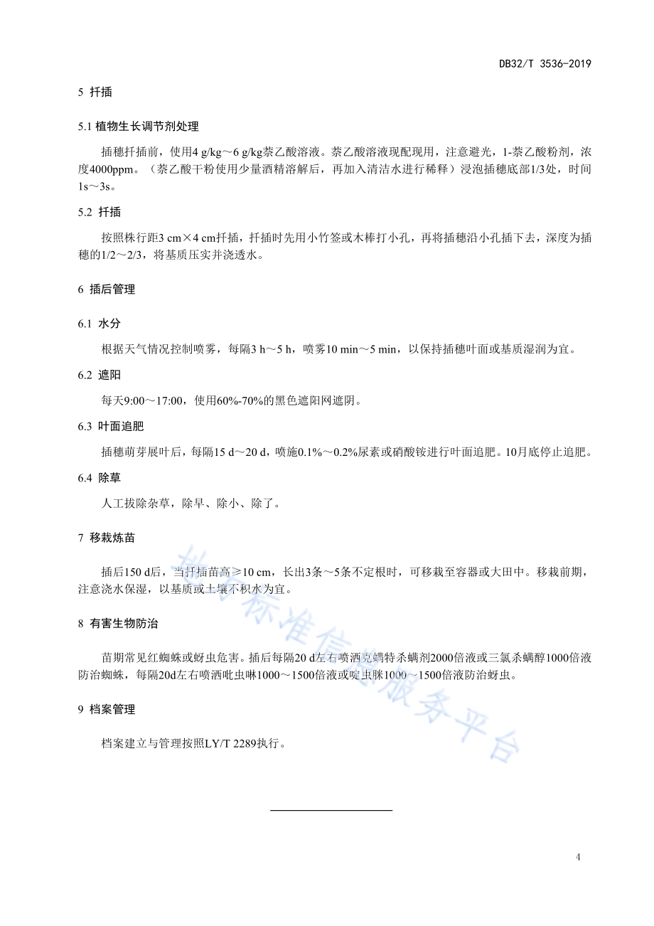 曼地亚红豆杉扦插繁殖技术DB32／T 3536-2019.pdf_第4页