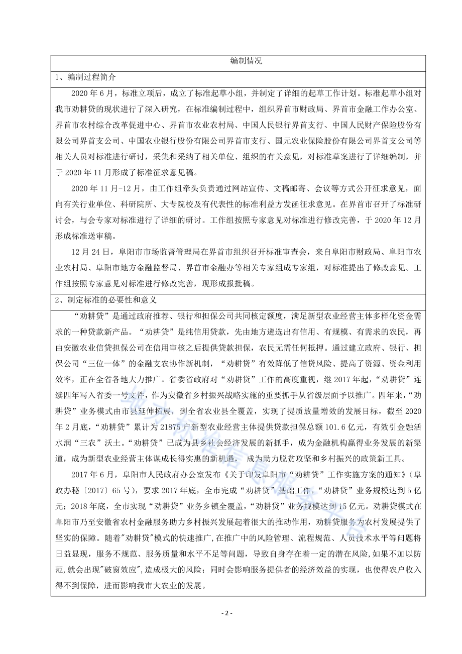 农村金融 劝耕贷规范DB3412／T 3-2020.pdf_第2页