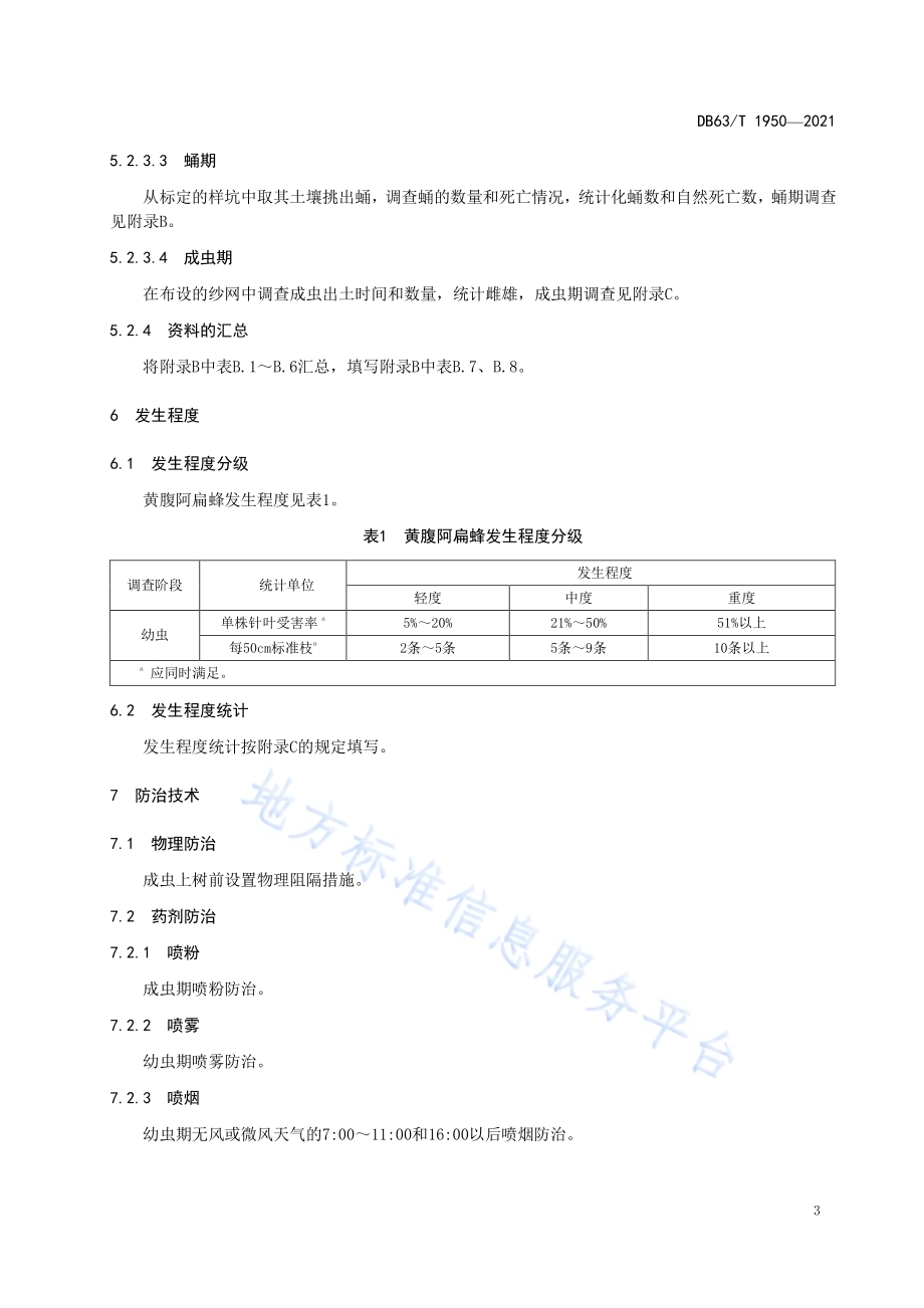 黄腹阿扁蜂监测及防治技术规范DB63／T 1950-2021.pdf_第5页