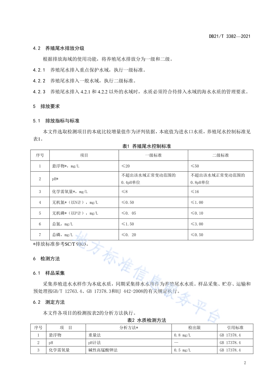 辽宁省海水养殖尾水控制标准DB21／T 3382-2021.pdf_第4页