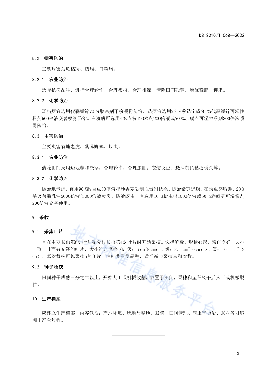 牡丹江地区紫苏栽培技术规程DB2310／T 068-2022.pdf_第5页