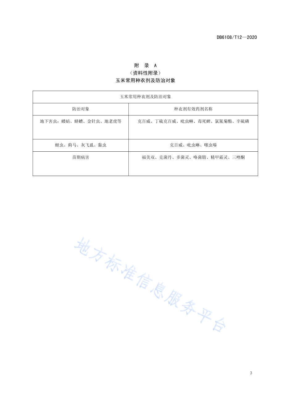 旱作玉米高产高效全程机械化生产技术规程DB 6108／T12—2020.pdf_第5页