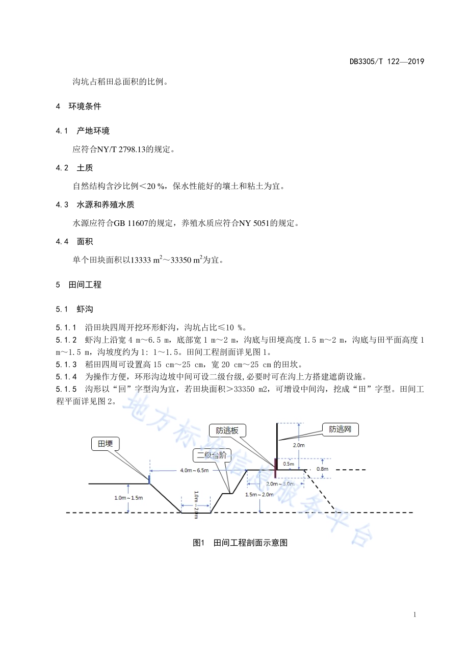 红螯螯虾稻田综合种养技术规范DB3305／T 122-2019.pdf_第4页