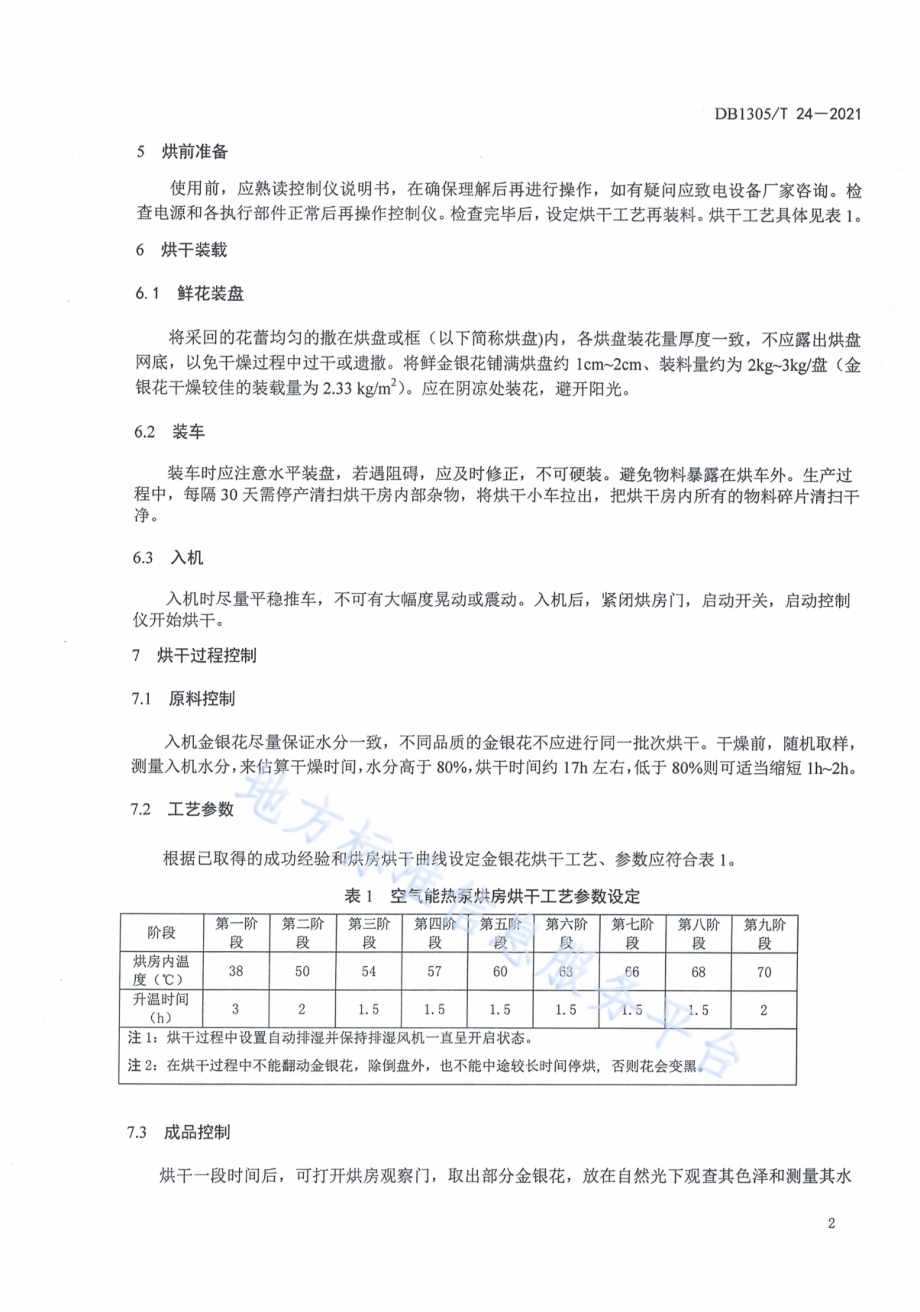 金银花干燥加工技术规范DB1305／T 24-2021.pdf_第4页