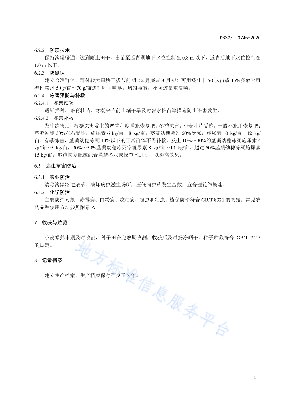 扬麦22生产技术规程DB32／T 3745-2020.pdf_第5页