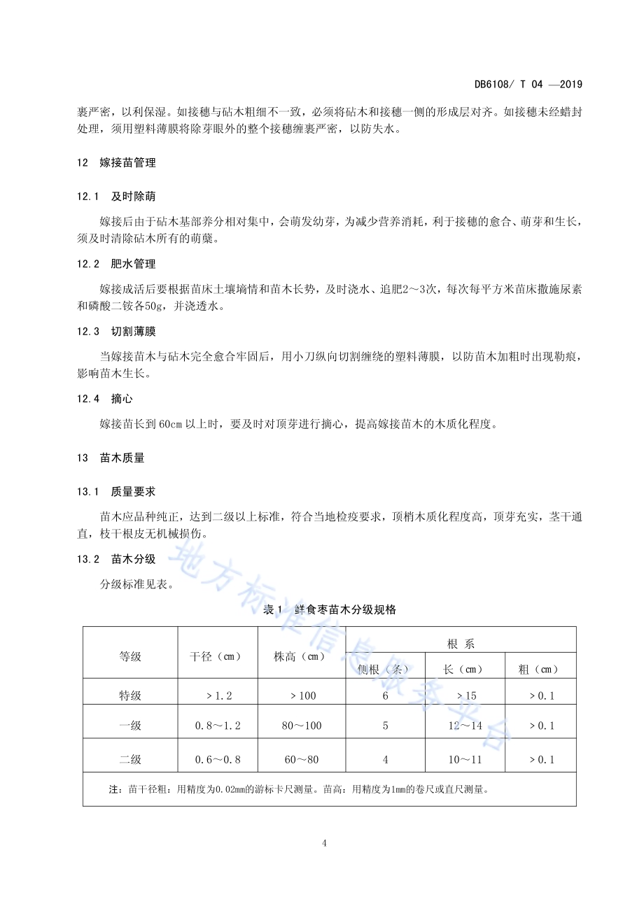鲜食枣日光温室营养钵育苗技术规范DB6108／T 04 -2019.pdf_第5页