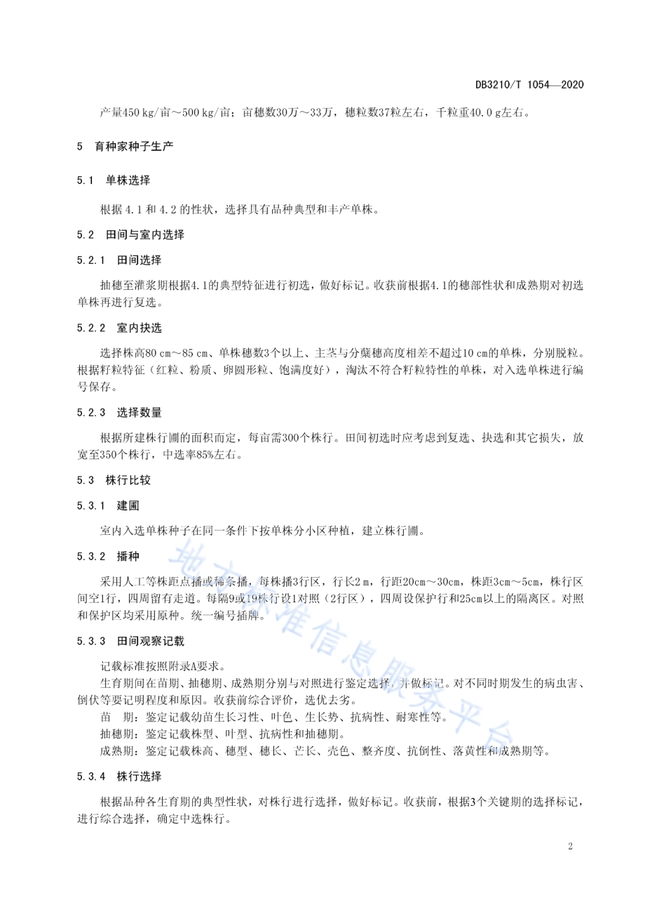 扬辐麦8号种子生产技术规程DB3210／T 1054-2020.pdf_第4页