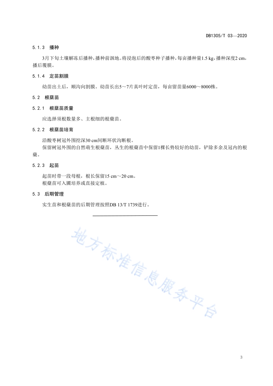 酸枣育苗技术规程DB1305／T 03-2020.pdf_第4页