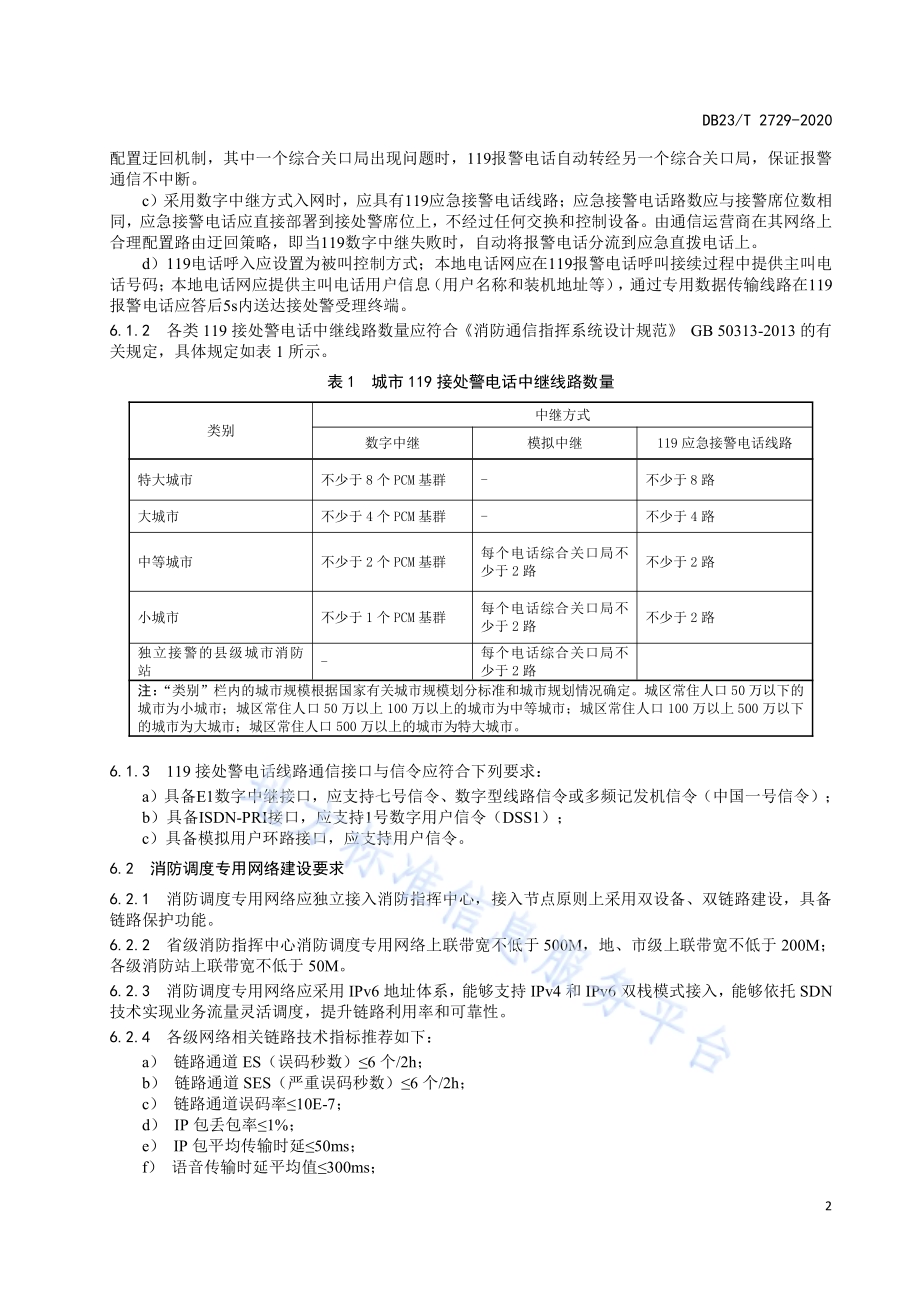 119消防救援专线建设标准DB23／T 2729—2020.pdf_第5页