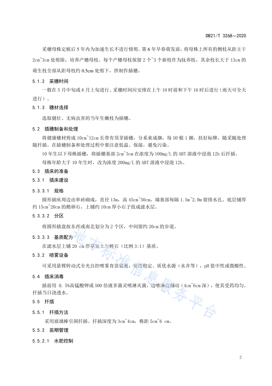 北美香柏扦插育苗技术规程DB21／T 3268-2020.pdf_第5页
