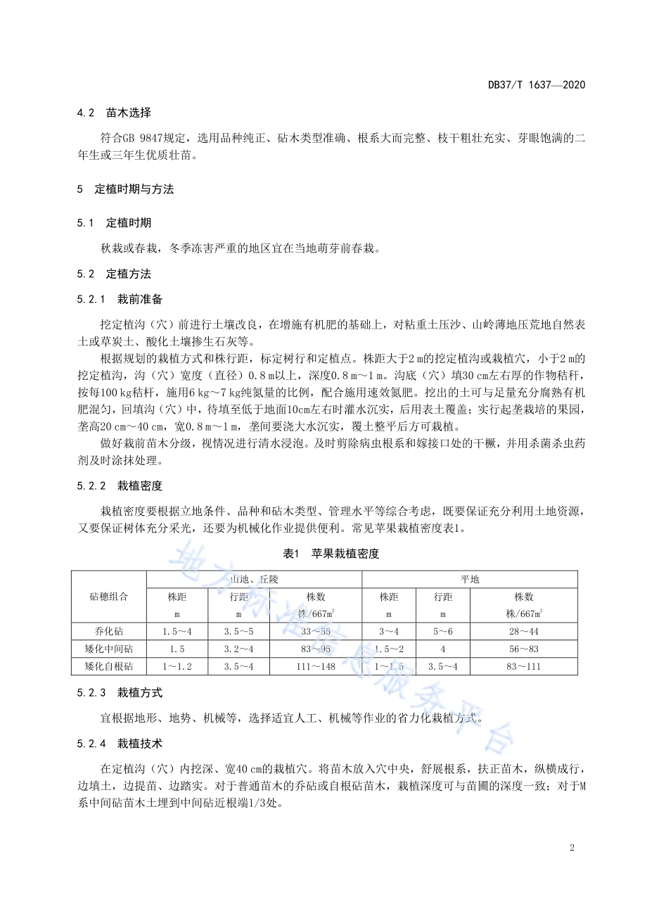 新建苹果园技术规程DB37／T 1637—2020.pdf_第4页