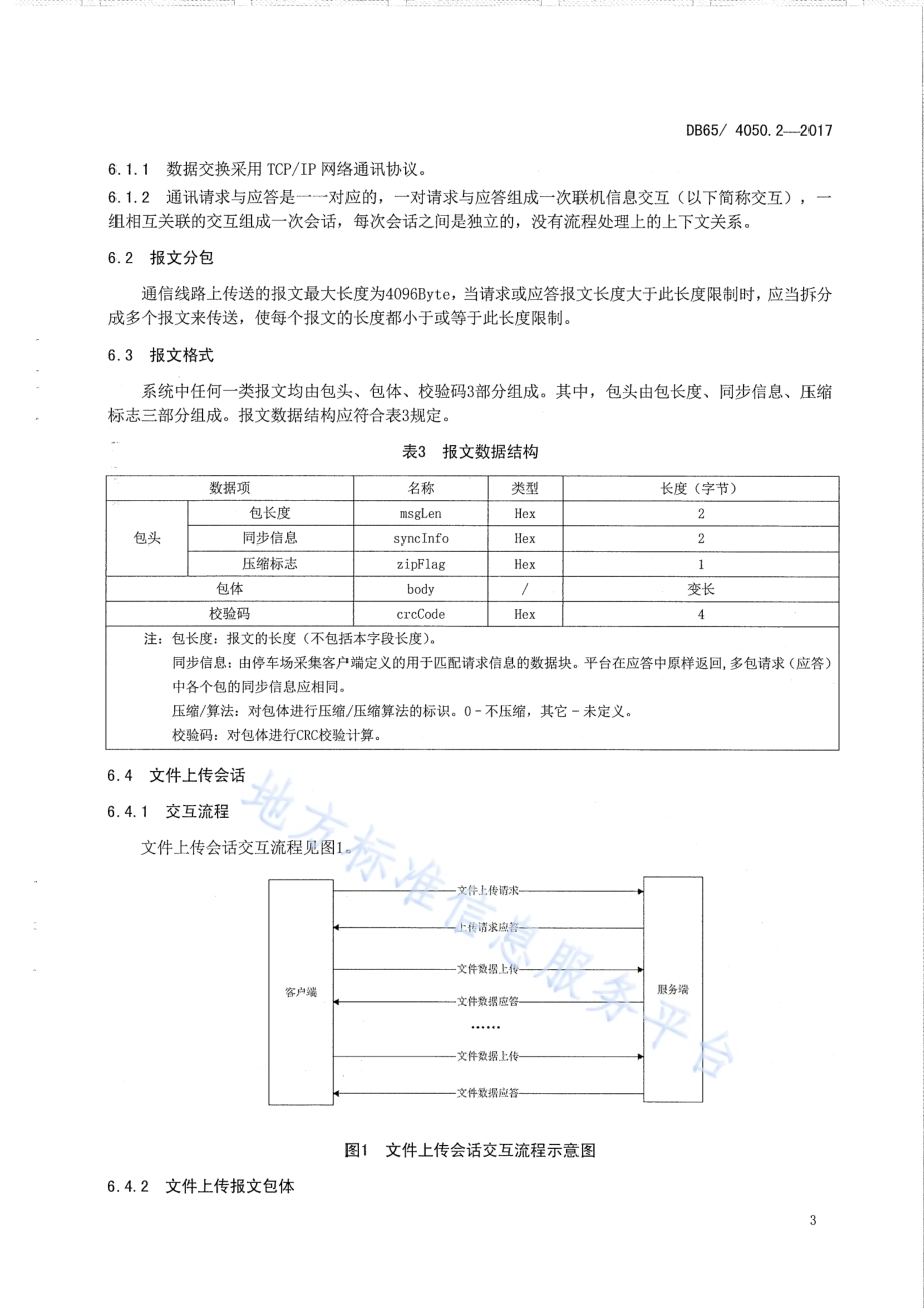停车场（库）车辆信息管理 第2部分：数据交换规范DB65／T 4050.2-2017.pdf_第5页