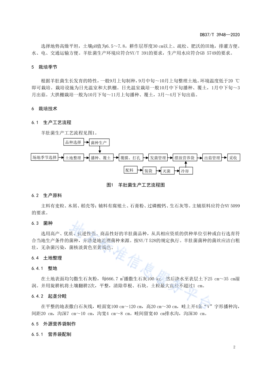 羊肚菌安全优质生产技术规程DB37／T 3948—2020.pdf_第4页